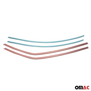 Toyota Corolla Window Trim - Omac - S.Steel - Gloss Silver - 2014-2019